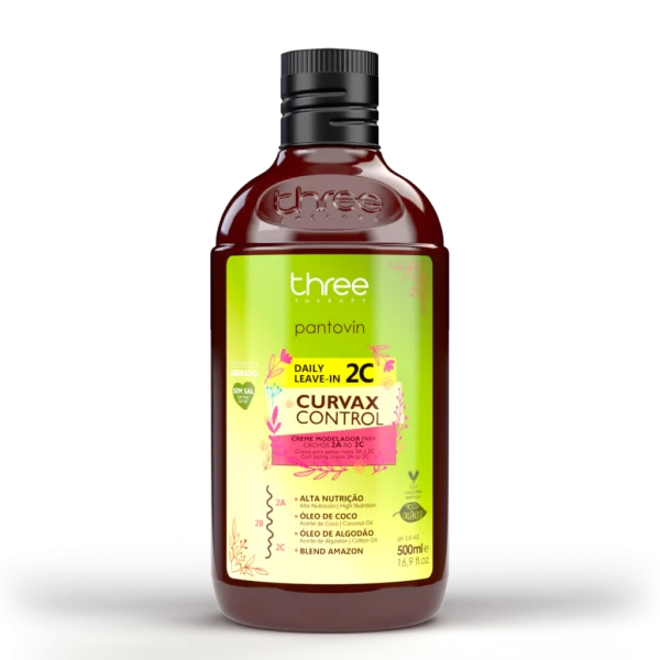 Leave-in 2c pantovin curvax control 500ml