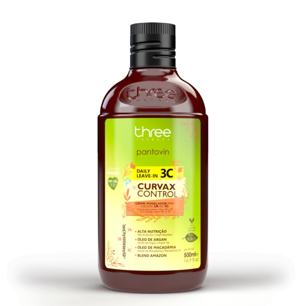 Leave-in 3c pantovin curvax control 500ml