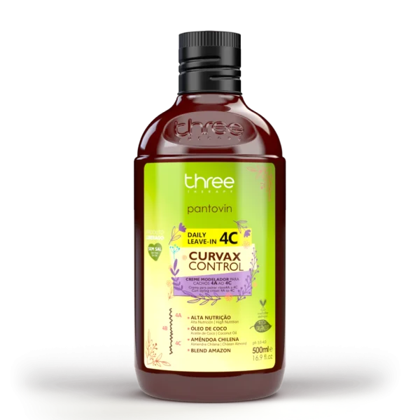 Leave-in 4c pantovin curvax control 500ml